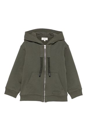 grey cotton hoodie LANVIN KIDS | N30314665